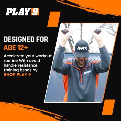 Play 9 Sports Resistance Exercise Bands Baseball Activation Elastic Training Athletes Equipment Bands - color: Ovoid - Black, style: Teen Closed Grip