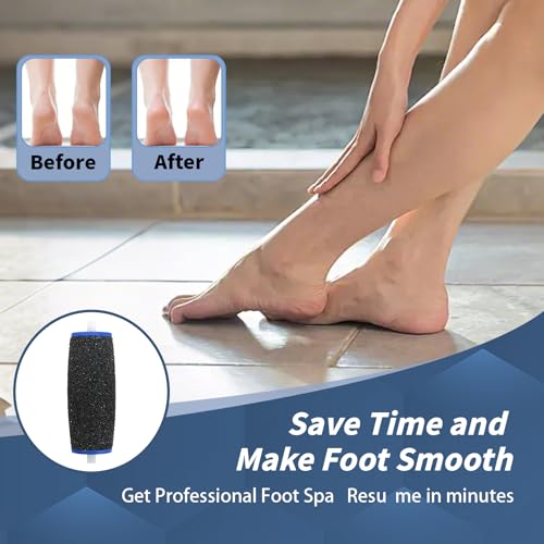 8 pcs Replacement Roller Compatible with Dr. Scholl's Callus Remover Electronic Foot File-Extra Coarse,Perfect for Travel,for Women&Men