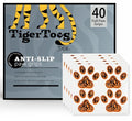 DOK TigerToes Premium Paw Grips for Senior Dogs, 40ct of Pre-Cut Anti Slip Dog Paw Pads for Hardwood Floors, Provides Traction for Slipping (40 Total Grips, Size Large) - size: Large