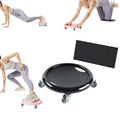 Ab Roller Wheel, Women's Multifunctional Abdominal Wheel Board with Mat,360° Rotating,for Home Gym, Full Body Fat Burning & Abdominal Training - Portable Fitness for Women - color: Black
