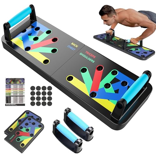 IUT Solid Push Up Board 15 in 1 Home Workout Equipment Multi-Functional Pushup Stands System Fitness Floor Chest Muscle Exercise Professional Equipment Burn Fat - color: M8