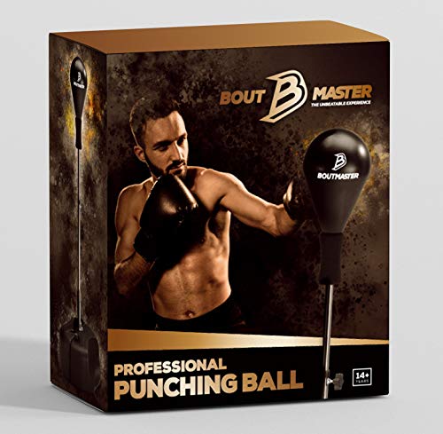 Tech Tools Punching Bag with Stand Adjustable Boxing Speed Bag Teens Adults - style: Pro