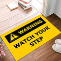 Joelmat Watch Your Step Entrance Non-Slip Indoor Rubber Door Mats for Front Door/Bathroom/Garden/Kitchen/Bedroom 31" x 20" - size: 20x31 Inch