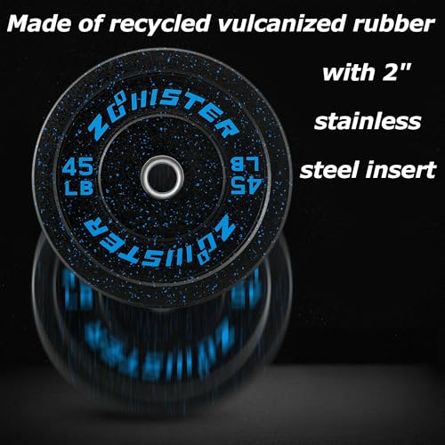 2-inch Bumper Weight Plate Olympic Plate Hi-Temp Bumper Weight Plate with Steel Insert Strength Training Weight Lifting Plate-ODOR-FREE | NOISE-REDUCING | ABSORB IMPACT - size: 230LB Bumper Weight Plate Set