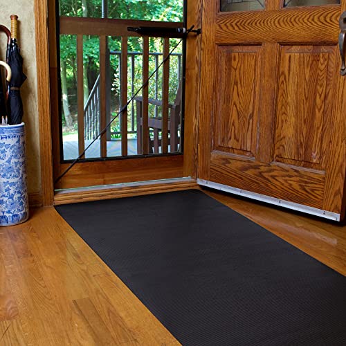 CLIMATEX Indoor/Outdoor Rubber Scraper Mat, 36 in. x 6﻿ ft., Black - size: 72"L x 36"W x 0.1"Th
