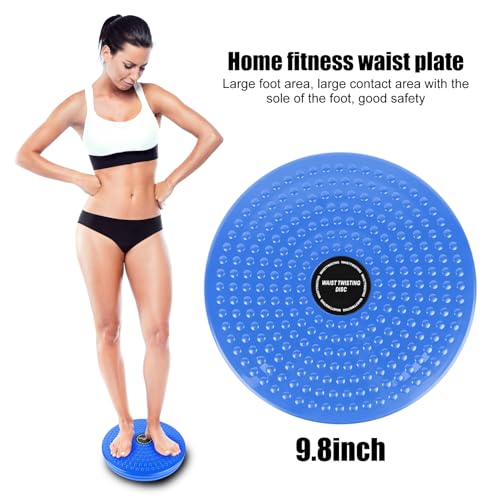 H H&J HUAJIAN Waist Whisper Disc,Body Twister Waist Twister Body Shaping Rotating Board for Women's Twisting Sports Equipment Aerobic Exercise Foot Massage - color: Blue