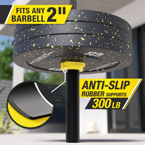 Lebert Magnetic Barbell Collars Yellow – 2" Olympic Clips - color: Yellow