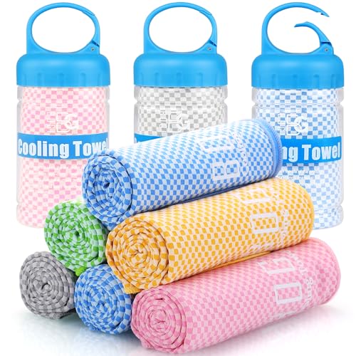 BOGI Cooling Towels for Neck and Face, Soft Breathable Cool Towel for Instant Cooling Stay Cool for Yoga, Sport, Gym, Camping, Running & More Activities - color: Orange, size: 47.00" x 14.00"