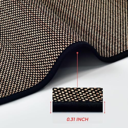 Artoid Mode Washable Non-Skid Kitchen Rugs and Mats Set of 2, Rubber Backing Home Decor Kitchen Mats for Floor Front of Sink Black - 17x29 and 17x47 Inch - color: Black, size: 17" x 29" /17" x 47"
