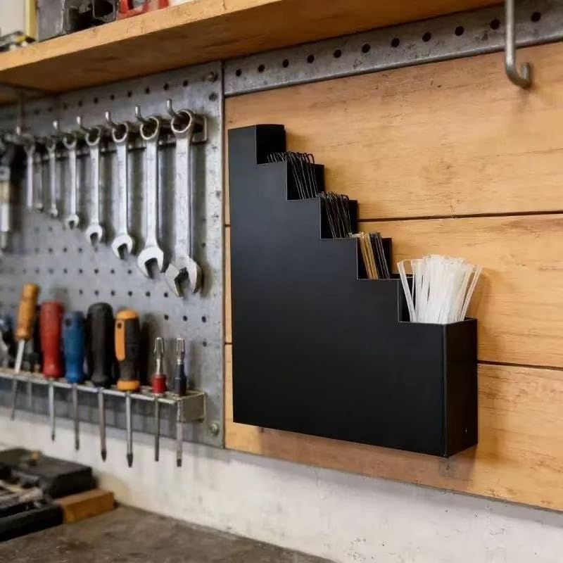 1pc Zip Ties Organizer Rack Wall Mount Heavy Duty Hook Style Cable Tie Holder Multi Layer Durable Storage Hanger