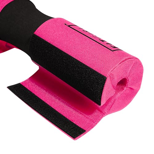 FITGIRL - Squat Pad and Hip Thrust Pad for Leg Day, Barbell Pad Stays in Place Secure, Thick Cushion for Comfortable Squats Lunges Glute Bridges, Olympic Bar and Smith Machine - color: Pink (Deluxe)