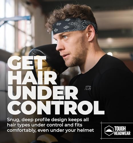 Tough Headwear Mens Headband | Sweat Headbands for Men Women Working Out Running Sports – Athletic Sweat Band Exercise - color: (1 pack) Paisley
