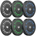 2" Bumper Plates Set Olympic Weight Plates for Barbell Strength Training | Papababe 2Inch Weights Plates Set, Floor Protective Plates, 20-600lbs Rubber Bumper Plates for Weightlifting, Bench Press - size: 160 LB SET (PAIR OF 10, 25, 45 LB), style: High Bo