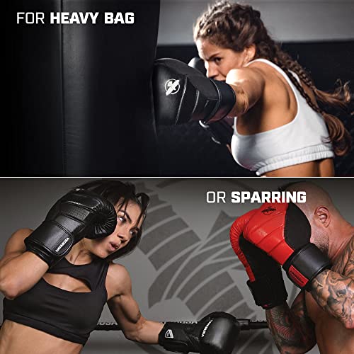 Hayabusa T3 Boxing Gloves - Sparring | Sparring Gloves, Muay Thai Gloves, Kickboxing Gloves, Heavy Bag Gloves, Boxing Gloves for Men and Women, Boxing Gloves - color: Black/Iridescent, size: 16oz