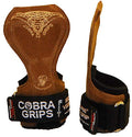 Cobra Grips FIT Leather Weight Lifting Gloves Heavy Duty Straps, Alternative to Power Lifting Hooks, Power Lifting For Deadlifts With Built in Adjustable Neoprene
