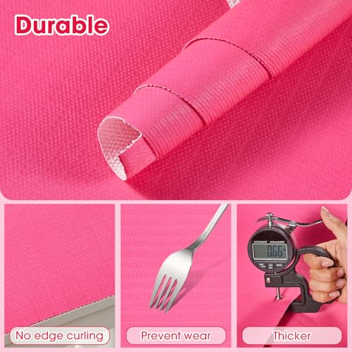 Drawer and Shelf Liner, Non-Slip Kitchen Cabinet Liners Non-Adhesive Thick Strong Grip Waterproof Washable Mats Protect Dresser Shelves Cupboard Bathroom Cabinets, Fuchsia, 12 in X 10 FT - color: Fuchsia, size: 11.8"W x 118"L