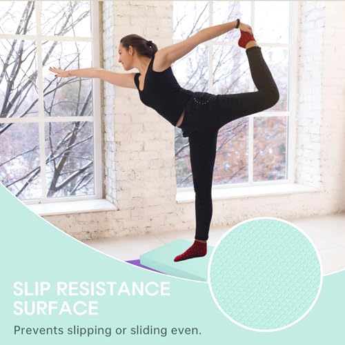Balance Pad – Stability Trainer for Balance, Stretching, Physical Therapy, Exercise, Mobility, Rehabilitation and Core Training Non-Slip Closed Cell Foam Premium Balance Pad Knee Pad - color: green