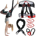 Heavy Duty Bungee Fitness Set – Professional 4D Bungee Resistance Band for Home Gym, Yoga & Air Dance – Adjustable Harness with 360° Rotational Device,Includes Workout Guide - size: XXXL(220-242 pounds )