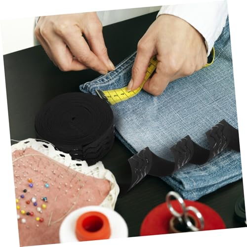 TEHAUX Black Grip Tape Elastic for Stairs Nonslip Sewing Elastic Band Wide Grip Tape for Clothing Bands Strap for DIY Garment