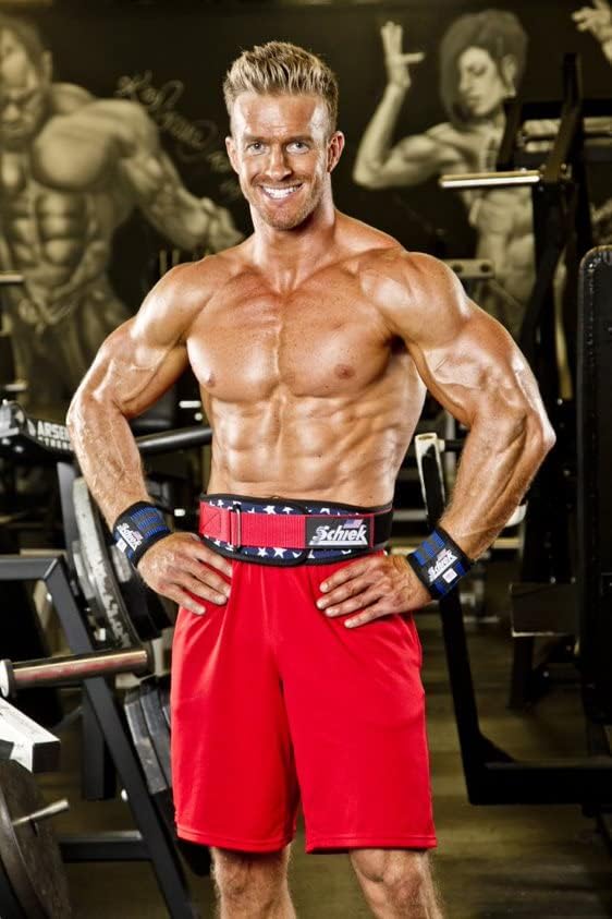 Schiek Sports Model 2004 Nylon 4 3/4" Weight Lifting Belt - Black - color: Stars N Stripes, size: X-Small