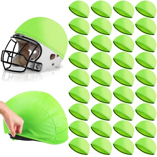 Ramede Football Helmet Covers for Practice Scrimmage Cap Helmet Cover Scrimmage Cap for Youth Adult Football Hockey Training Accessories 10.4 Inch in Diameter - color: Green, size: Regular Style