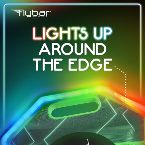 Flybar LED Pogo Trick Ball for Kids Balance Bounce Board w/Anti-Slip Deck - color: Lime Reaper