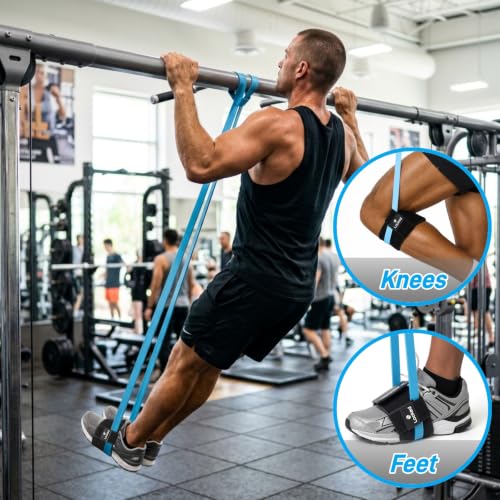 Resistance Band Anchor Straps for Legs, Ankles & Arms – No Rolling, No Slipping, Anti-Pinch, Hair-Friendly – Protective Sleeves for Loop-Style Booty Bands, Home & Gym Workouts