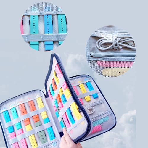 Watch Band Storage Organizer Compatible with 35 Watch Bands and Accessories Portable Watch Band Case