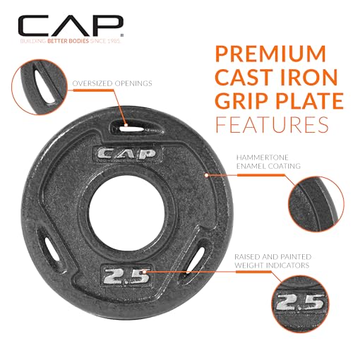 CAP Barbell 2-Inch Olympic Weight Plate | Multiple Options - size: 2.5 lb - Set of 6, style: Elite
