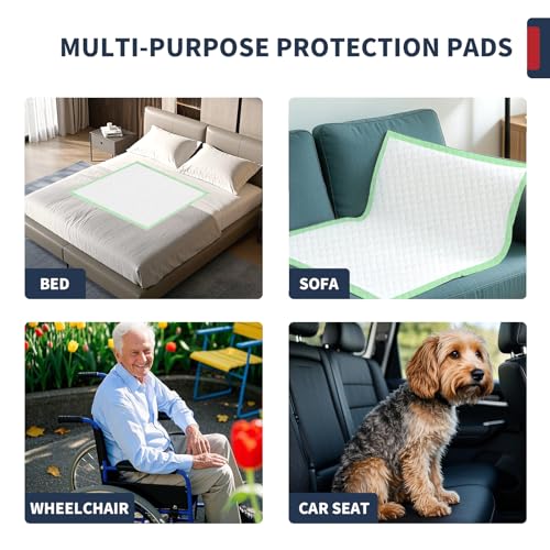 BIGGMED Chucks Pads Disposable Adult 40'' X 36'' (50 Pads) Underpads for Incontinence Ultra-Absorbent & Leak-Proof Bed Pads for Adults, Elderly and Kids - size: 40"x36"- 50 Count (Thickened )