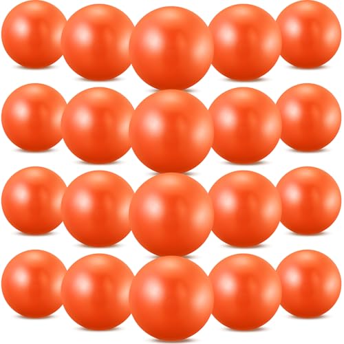 Sotiff 20 Pcs 9 Inch Pilates Ball Bulk Exercise Pilates Ball Mini Yoga Balls Therapy Core for Stability Barre Training Stretching Physical Posture Training Gym Workout with Inflation Tube - color: Orange