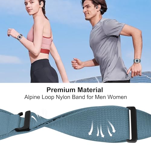 Alpine Loop Compatible with Apple Watch 3 Band 49mm 46mm 45mm 44mm 42mm 41mm 40mm 38mm Men Women, Nylon Sport Loop for Apple Watch Ultra 2/1 iWatch Series 11 10 9 8 7 6 5 4 3 2 1 SE - color: Light Blue