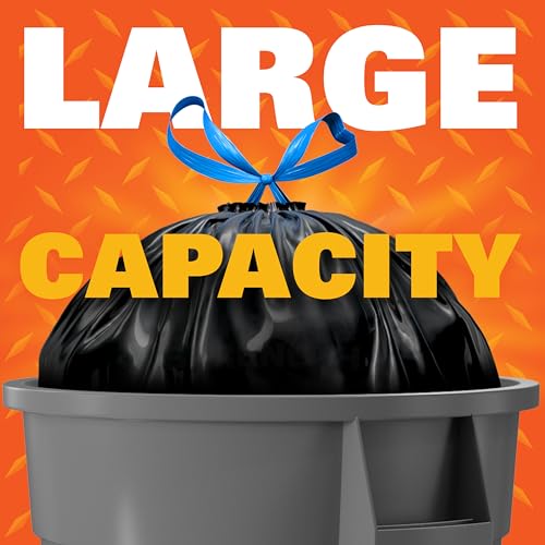 Hefty Strong Large Trash Bags, Black, 30 Gallon, 28 Count - size: 28 Count (Pack of 1)