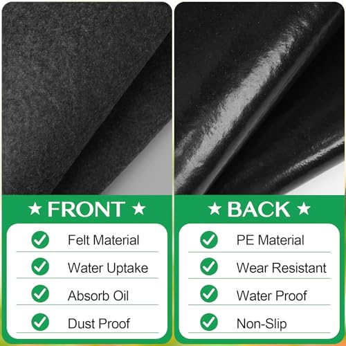 ToLanbbt Outdoor Storage Shed Floor Mat, 5 x 4 FT Waterproof Carport Mat, Washable Furniture Pad with Non Slip Backing for Dust, Oil, Protection, Storage Shed Not Included - size: 5 x 4 FT