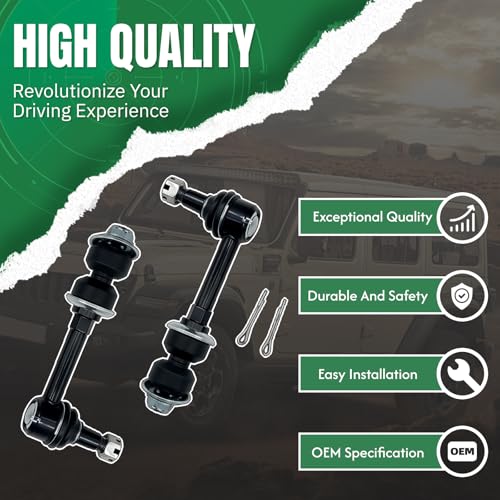 K7280 2PCS Front Stabilizer Sway Bar End Links Fit for Dodge 1995 1996 1997 1998 1999 Ram 2500, Stabilizer Sway Bar End Links Compatible with 1995 1996 1997 1998 1999 Ram 3500/ Ram 1500 - size: K7280 X2