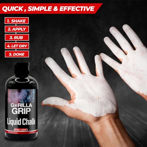 Liquid Chalk for Gym & Sports-Extra Strong Grip Lifting Chalk for Fast Drying,Weightlifting,Rock Climbing & Pole Fitness - style: 2 x 50ml