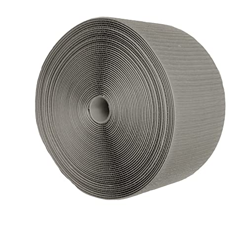 Tumbl Trak Hook Mat Fastener | 42' Long & 4" Wide | Hook Fastener for Carpet Bonded Foam Seams | for Gymnastics and Cheer Gym Floors (Grey) - style: Grey