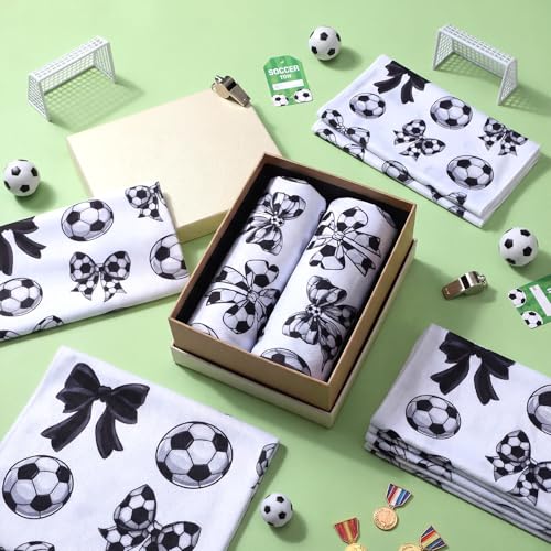Moukeren 24 Pcs Cooling Towels 40"x12" Bulk Game Day Sports Ice Towel Quick Dry Breathable Party Favors for Team Coach Gift - style: Soccer