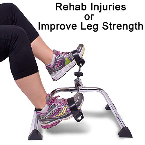 Carex Under Desk Pedal Exerciser - Compact Exercise Equipment for Arms and Legs - Great for Elderly, Seniors, Disabled or Office Use