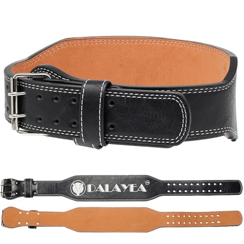 Weight Lifting Belt Gym Fitness, Padded Cowhide Leather Weightlifting Belt, Functional Powerlifting Belt Adjustable Weightlifting Belt - color: Blue, size: Medium