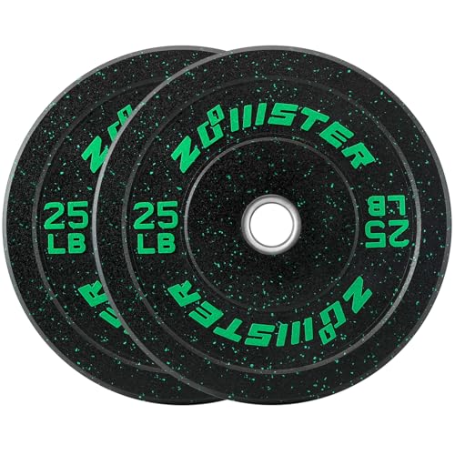 2-inch Bumper Weight Plate Olympic Plate Hi-Temp Bumper Weight Plate with Steel Insert Strength Training Weight Lifting Plate-ODOR-FREE | NOISE-REDUCING | ABSORB IMPACT - size: 100LB Bumper Weight Plate Set