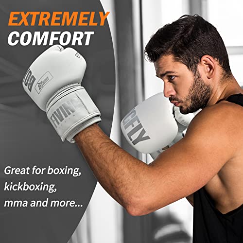 Boxing Gloves for Men&Women,Training,MMA,Sparring,Muay Thai,8oz-16oz - color: White, size: 10oz