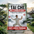 4-Week Tai Chi Balance Planner for Seniors – 10-Minute Daily Routine Log, Mobility & Stability Tracker, Easy-to-Follow Spiral-Bound Fitness Journal