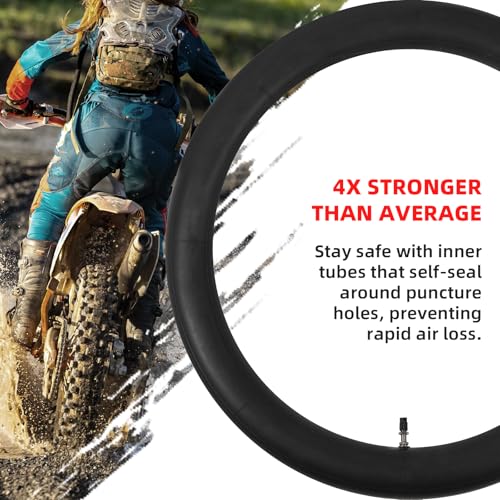 AR-PRO (2-Pack) 2.75/3.00-19" Heavy Duty Dirt Bike Inner Tubes with TR4 Valve Stem for 70/100-19, 80/100-19 19" Dirt Pit Tires, Compatible with Surron, Talaria, Segway, UltraBee and More - size: 2.75/3.00-19 (70/100-19)