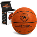 WAWAWEWA The Official Silent Basketball Size 7 (29.5") - Airless Quiet Indoor Basketball for Low-Noise Dribbling, Apartment Practice & Indoor Training - Real Feel PU Foam Ball