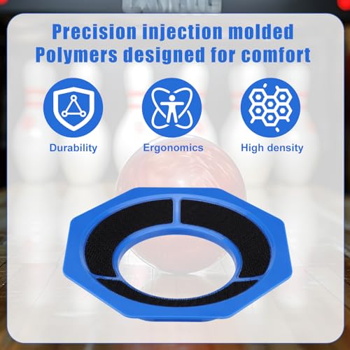 2pcs Universal Bowling Ball Sanding Pad Holder, Bowling Abrasive Pad Holder Precision Surface Maintenance Tool for Consistent Ball Reaction & Performance (Blue)