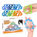 Hand Grip Strengthener, Finger Exerciser, Grip Strength Trainer (6 PCS),New Material,Forearm Grip Workout, Finger Stretcher, Relieve Wrist Pain, Carpal Tunnel - style: Finger Exerciser
