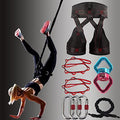 DASKING Natural Latex Resistance Bands Set - 3-Level for Suspension Trainer for Home Gym, Yoga & Recovery (Adjustable Harness, Exercise Guide) - style: Weight Class-1:60KG, Fit for 110-143 pounds