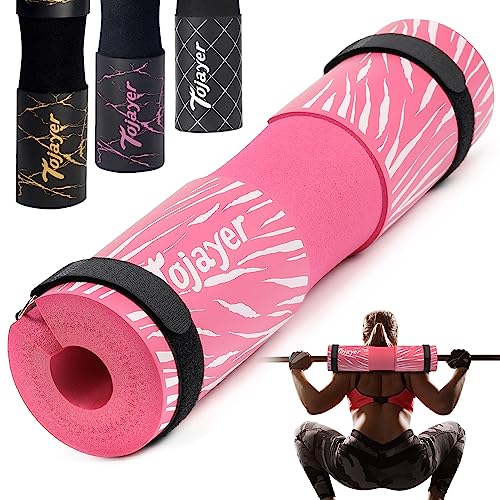 Squat Pad Barbell Pad for Workout, Neck & Shoulder Protective Foam - color: Pink