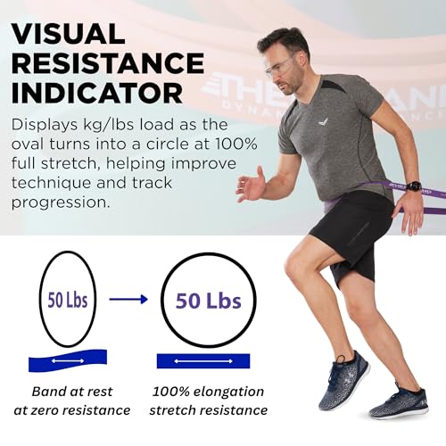 THERABAND High Resistance Band, Extra-Heavy Elastic Super Band for Full Body Workouts, Physical Therapy, Strength Training, Durable 41” Loop Exercise Band, 50 lbs Resistance - size: X-Heavy (50 lbs)